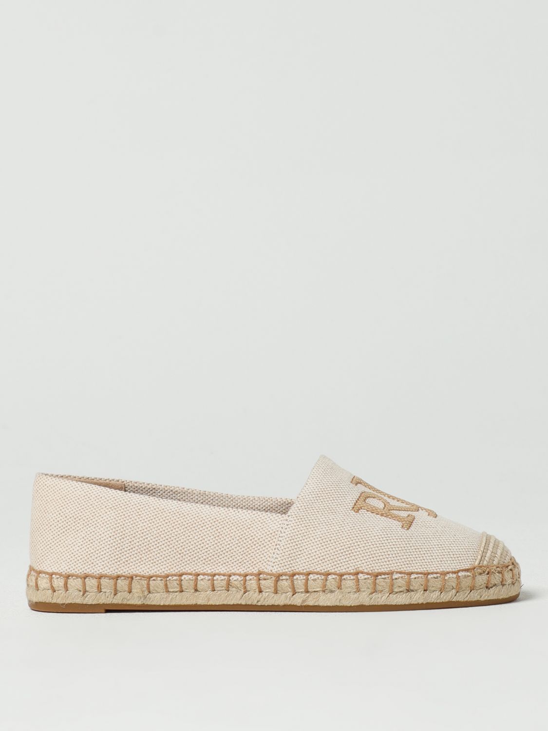 Ralph Lauren Flat Espadrilles In Natural