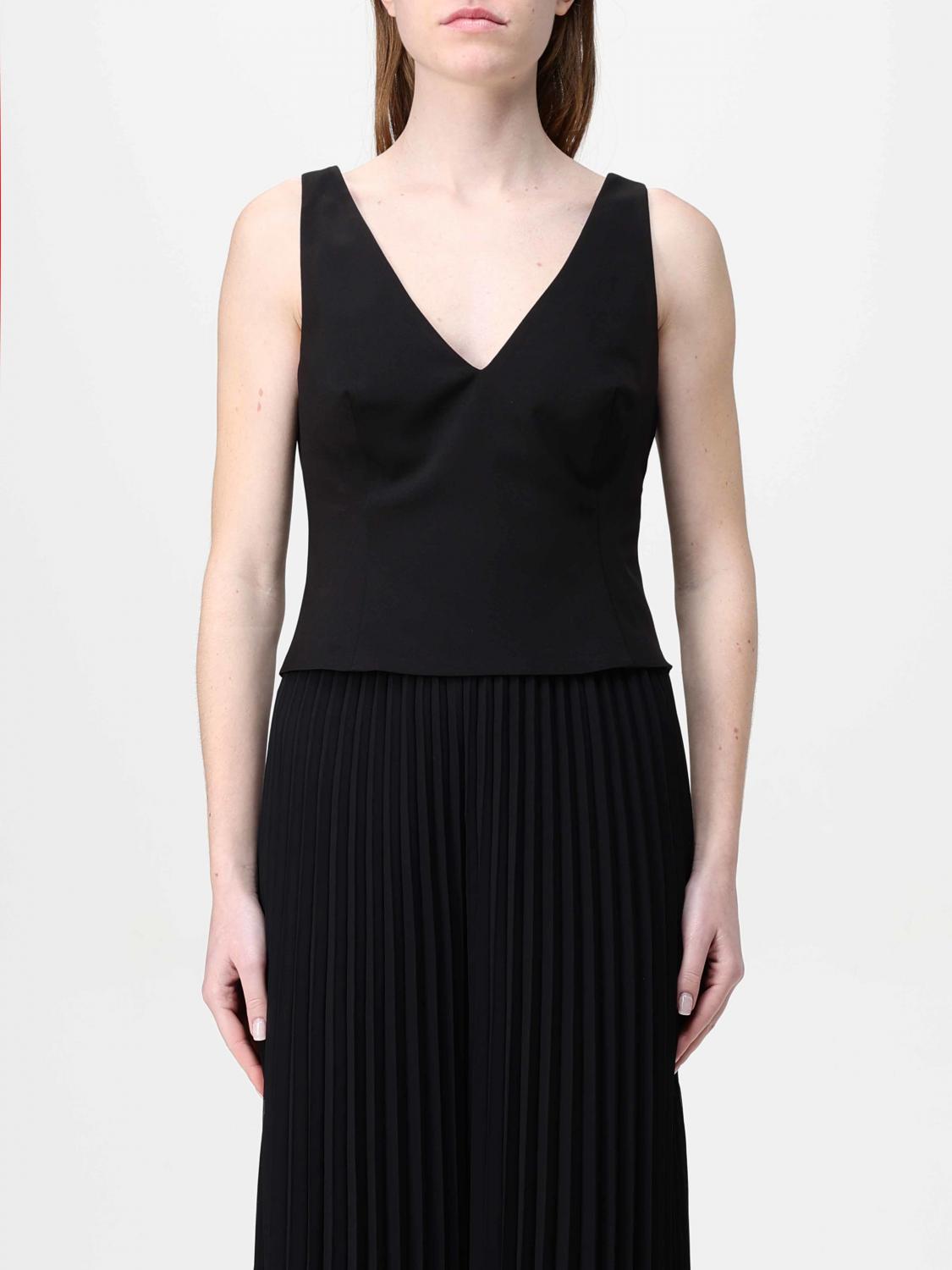 H Couture Top Woman Color Black In Black