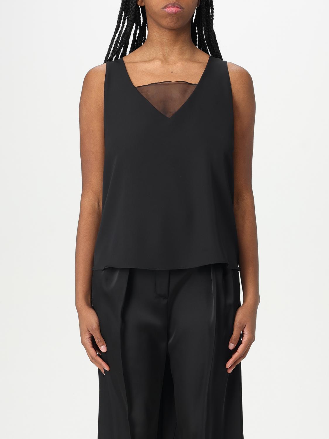 H Couture Top Woman Color Black In Black