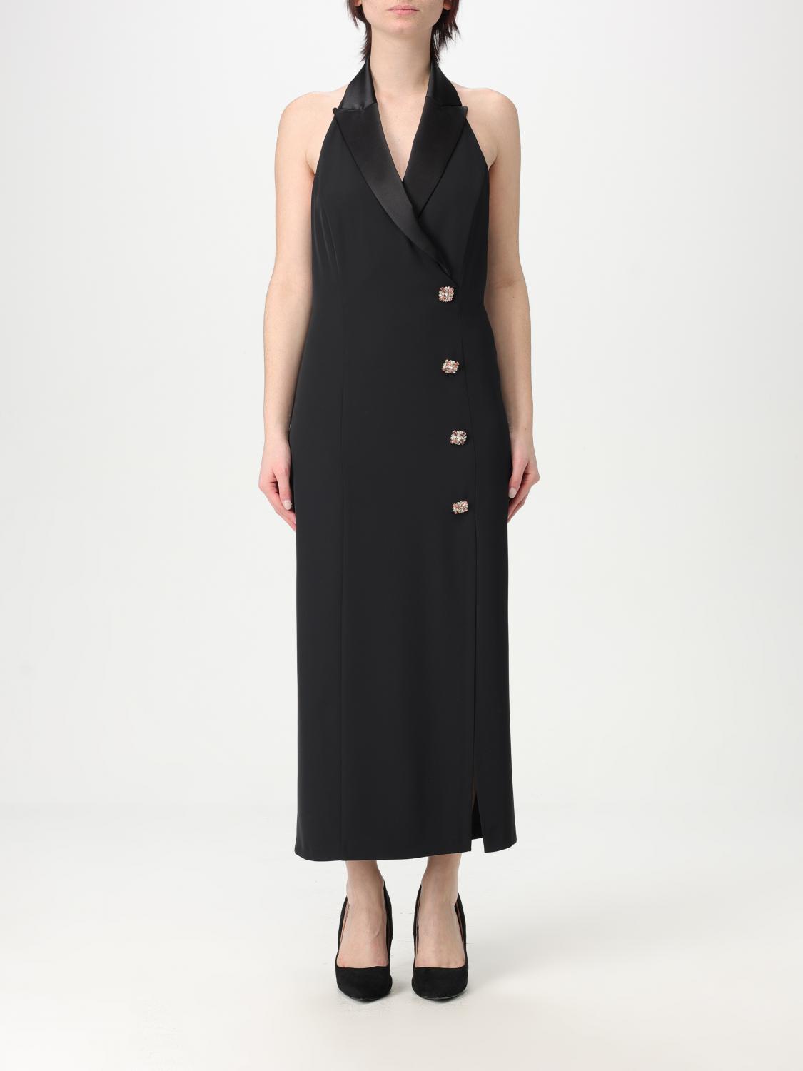 H Couture Dress Woman Color Black In Black