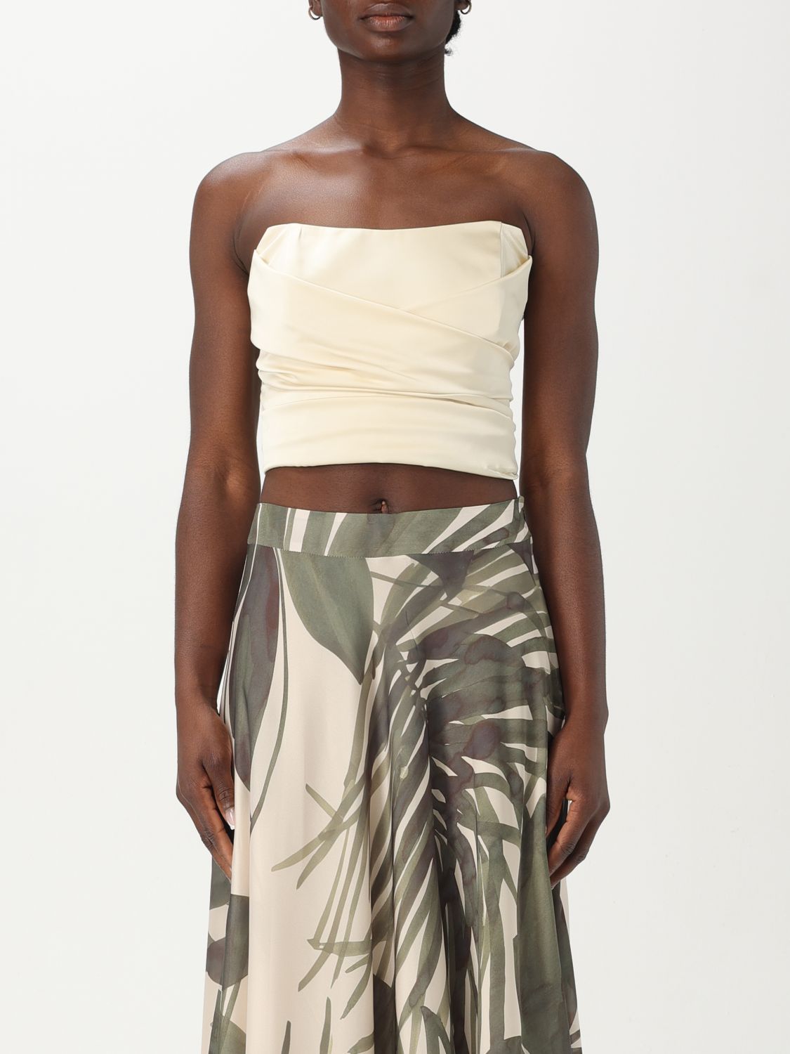 H Couture Top Woman Color Ivory In Ivory
