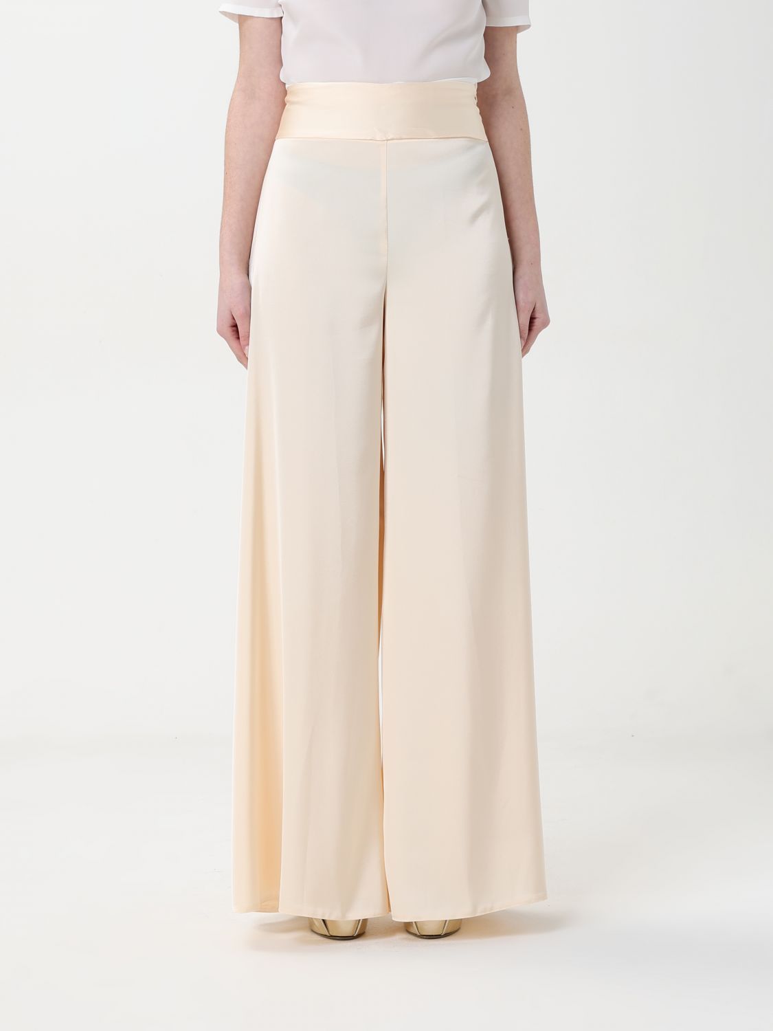H Couture Pants Woman Color Ivory In Ivory