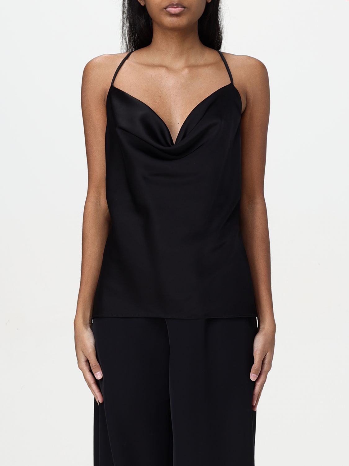 H Couture Top  Woman Color Black In Black