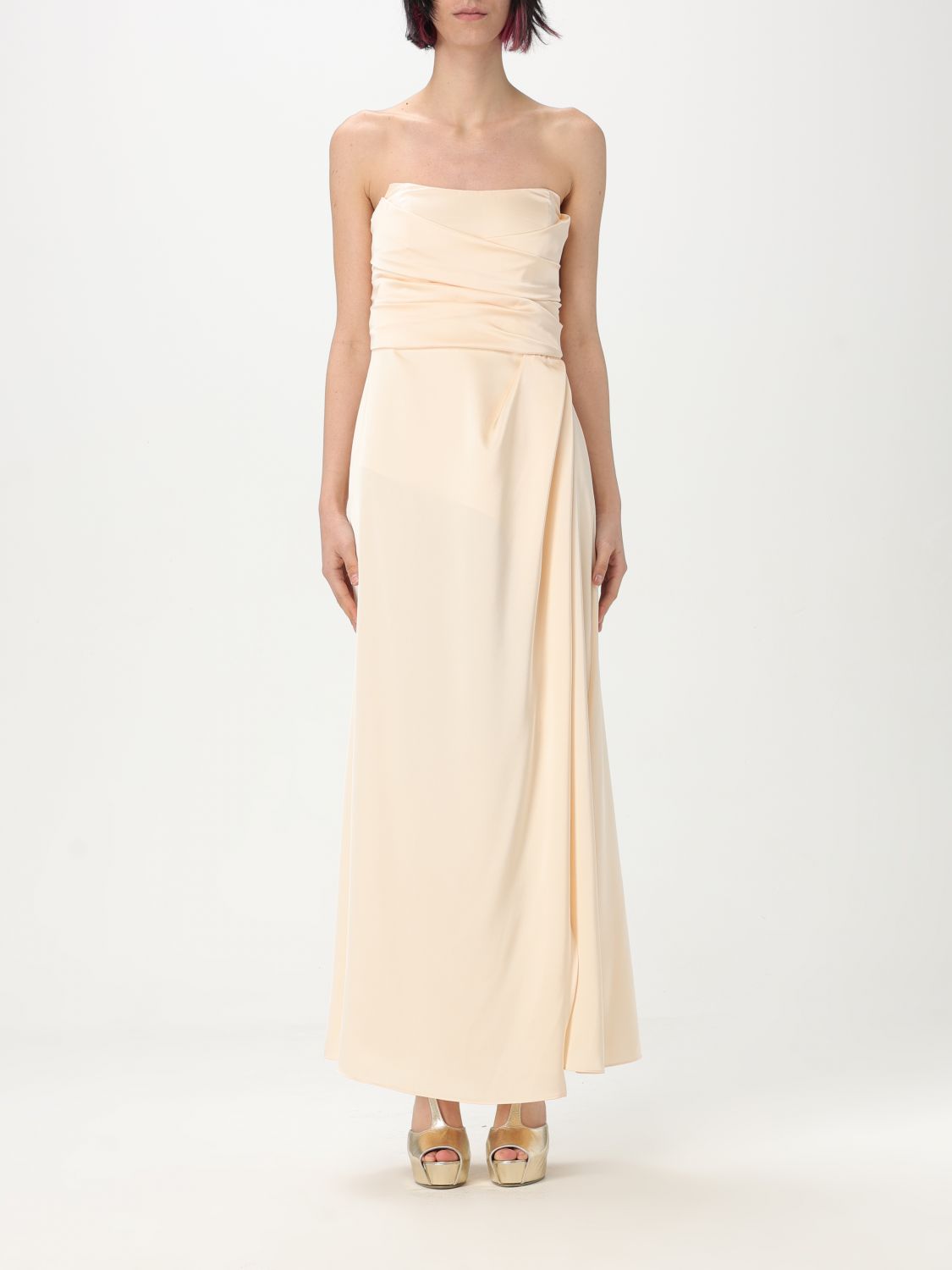H Couture Dress Woman Color Ivory In Ivory