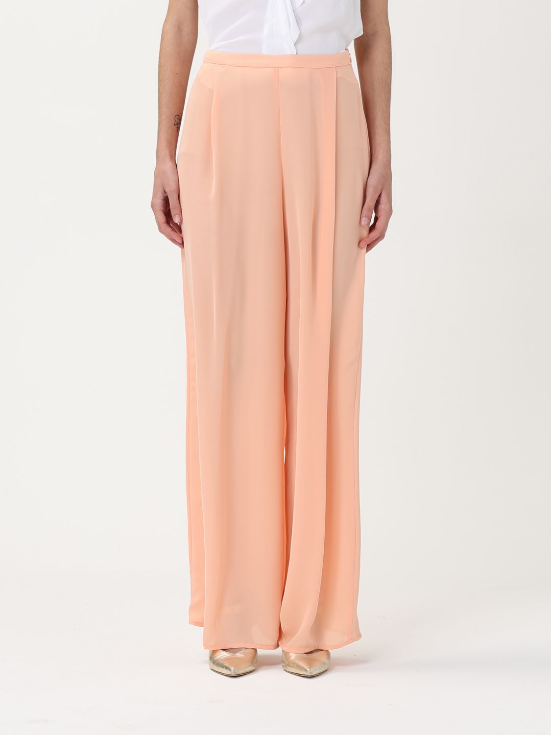 H Couture Pants Woman Color Peach In Peach