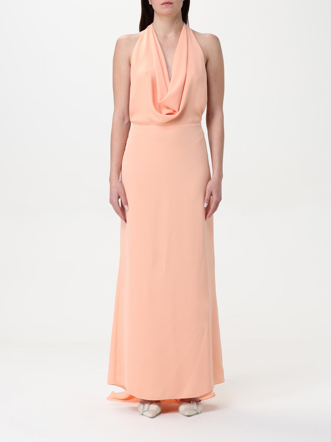 H Couture Dress Woman Color Peach In Peach