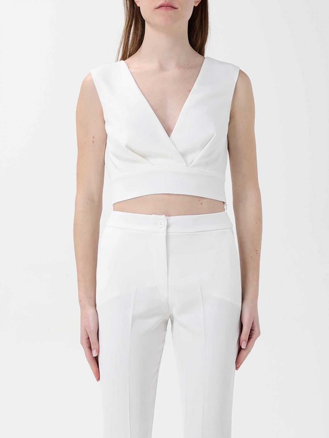 Hanita Top  Woman Color Yellow Cream In Yellow Cream