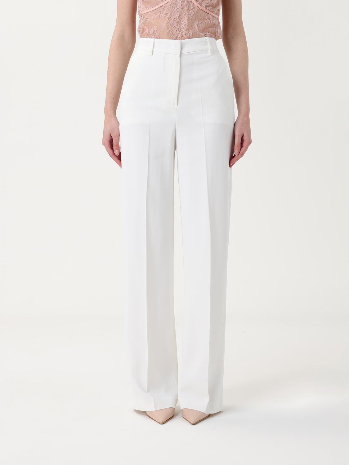 Hanita Pants Woman Color Yellow Cream In White