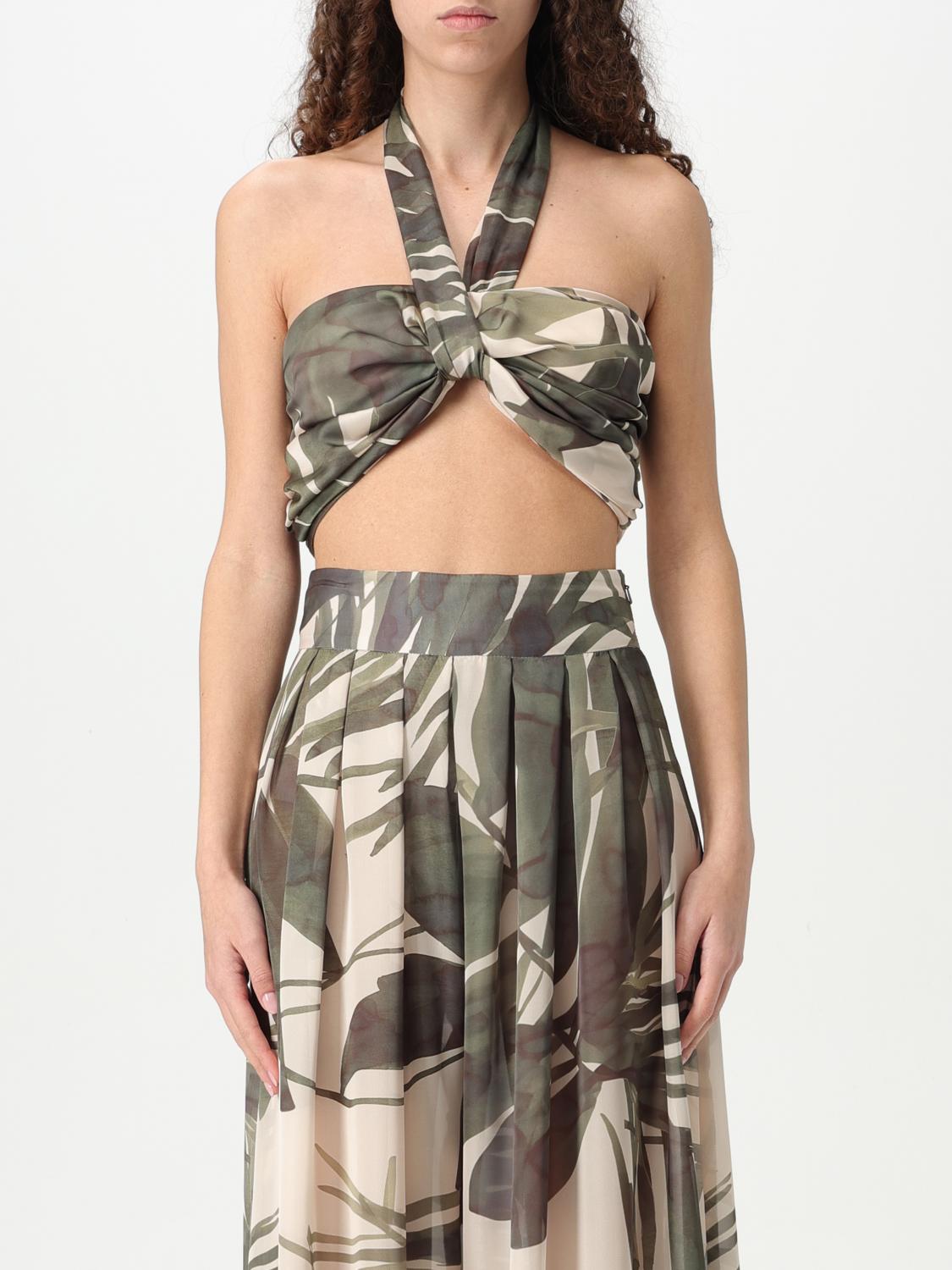Hanita Top  Woman Color Olive In Olive
