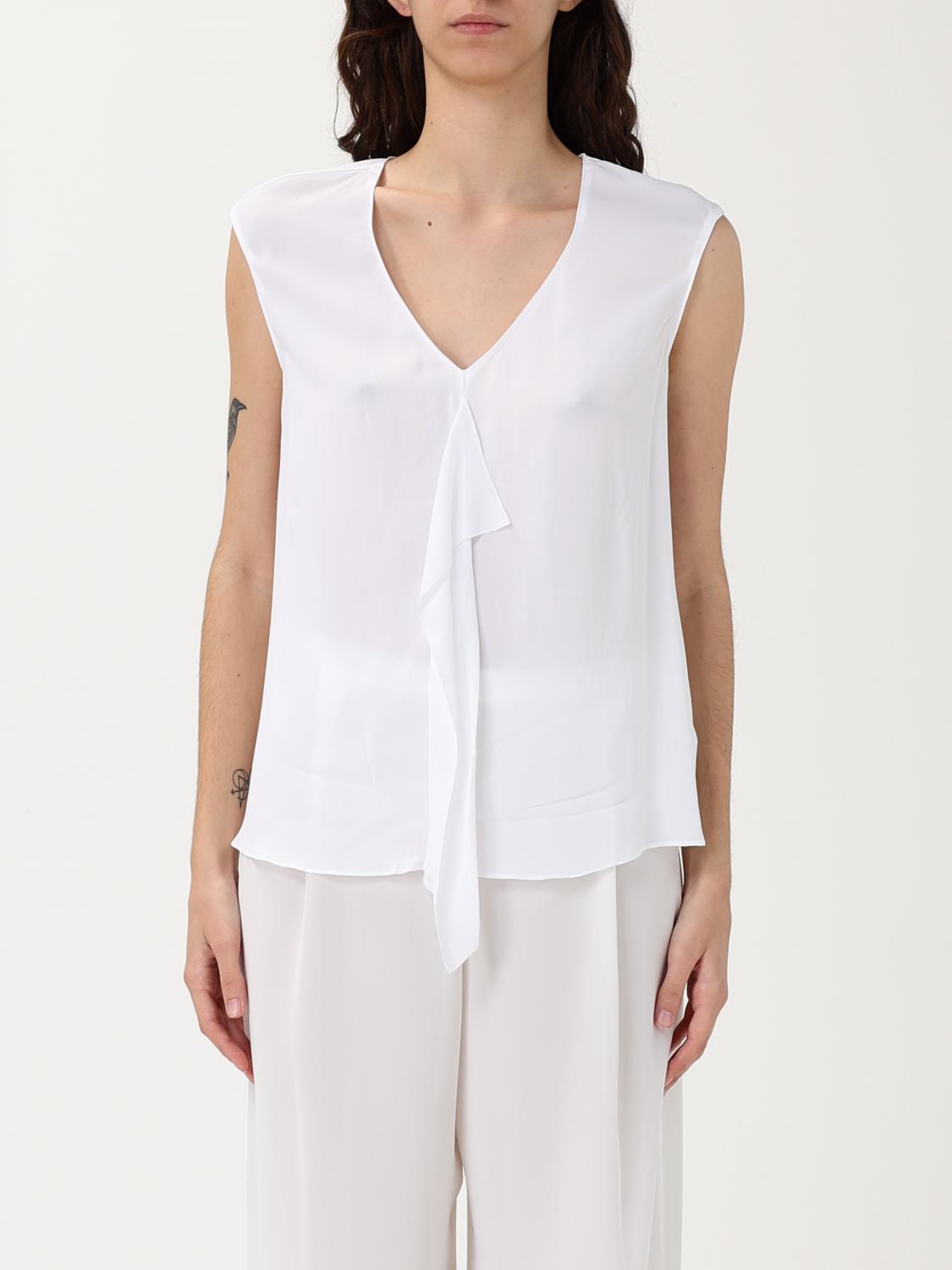 Hanita Top Woman Color Yellow Cream In Yellow Cream