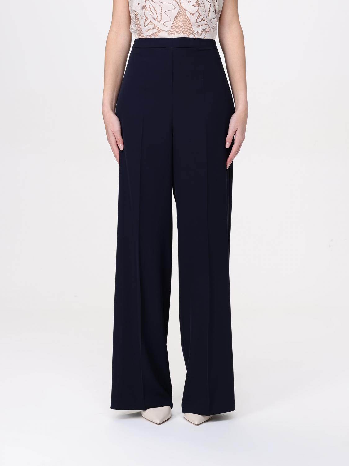 Hanita Pants Woman Color Blue In Blue