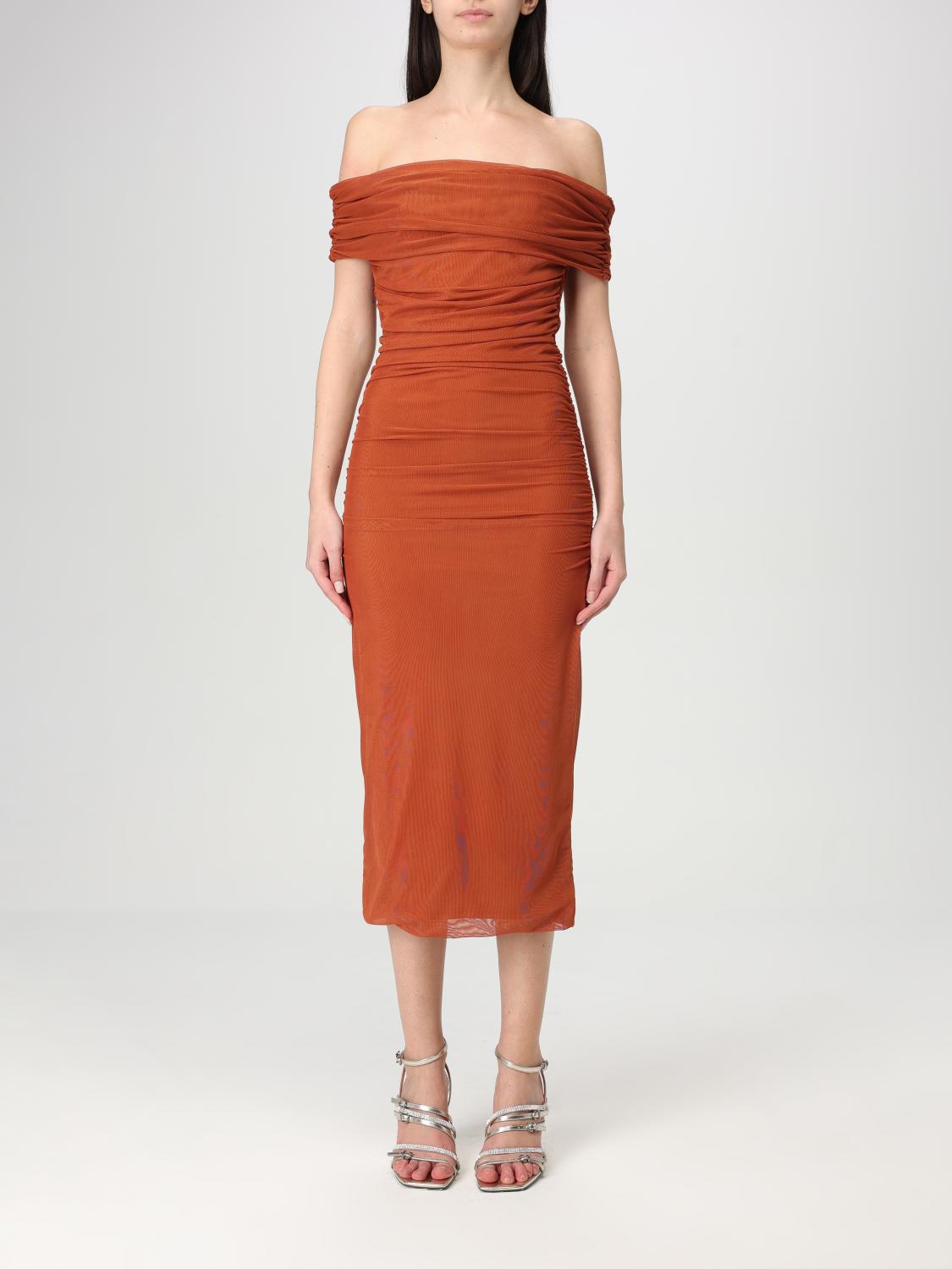 Hanita Dress Woman Color Orange In Orange