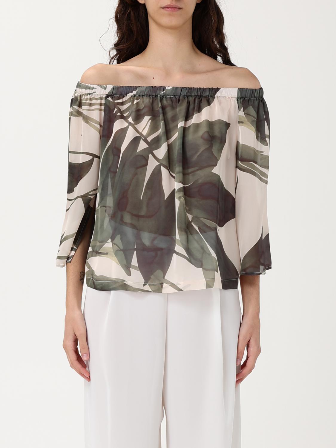 Hanita Top  Woman Color Olive In Olive