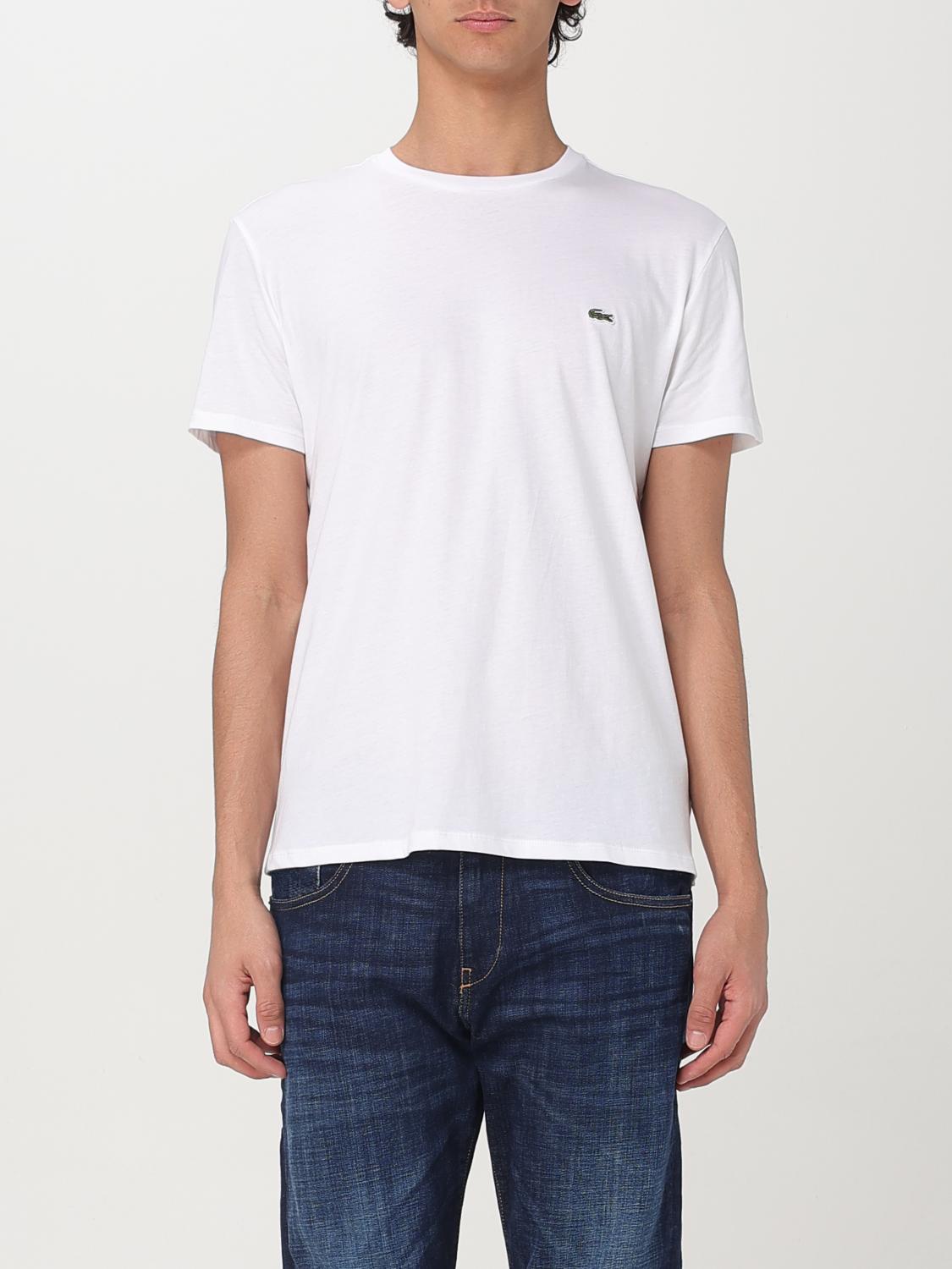 Lacoste White Cotton T-shirt In White