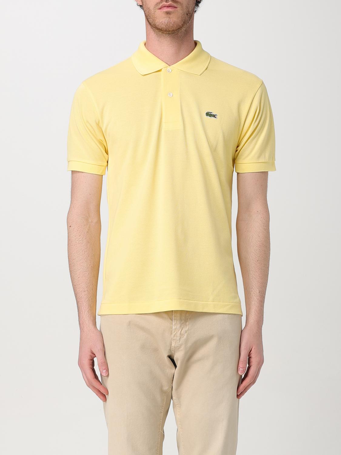 Lacoste Polo Shirt Men Color Yellow In Yellow
