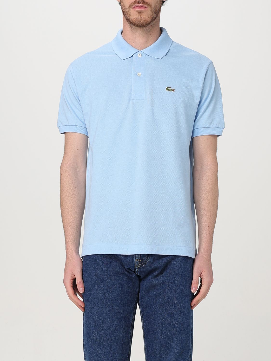 Lacoste T-shirts And Polos Light Blue In Gnawed Blue