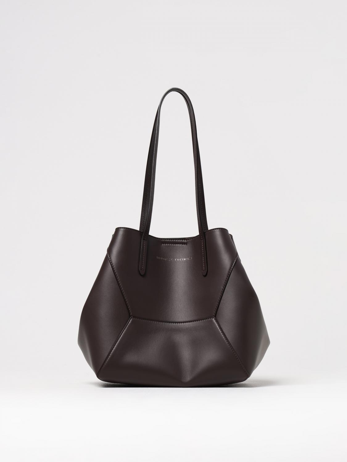BRUNELLO CUCINELLI TOTE BAGS BRUNELLO CUCINELLI WOMAN COLOR DARK 426105102