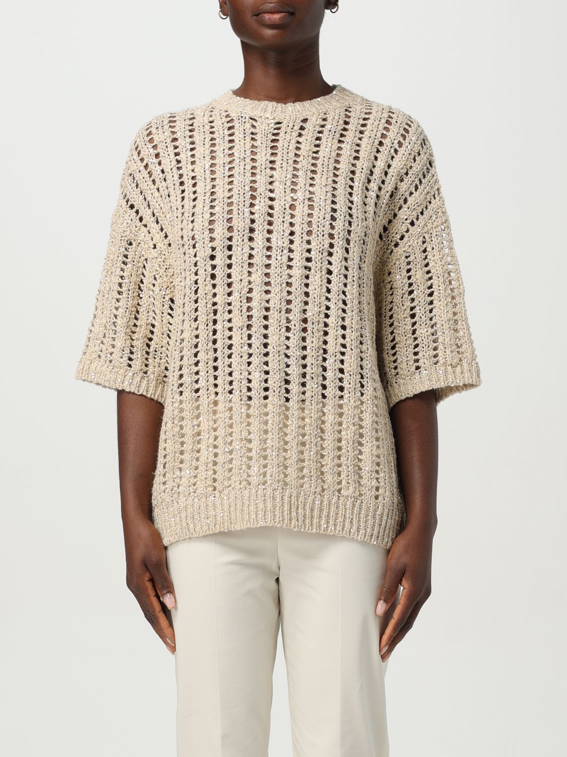 Brunello Cucinelli Sweater Woman Color Beige