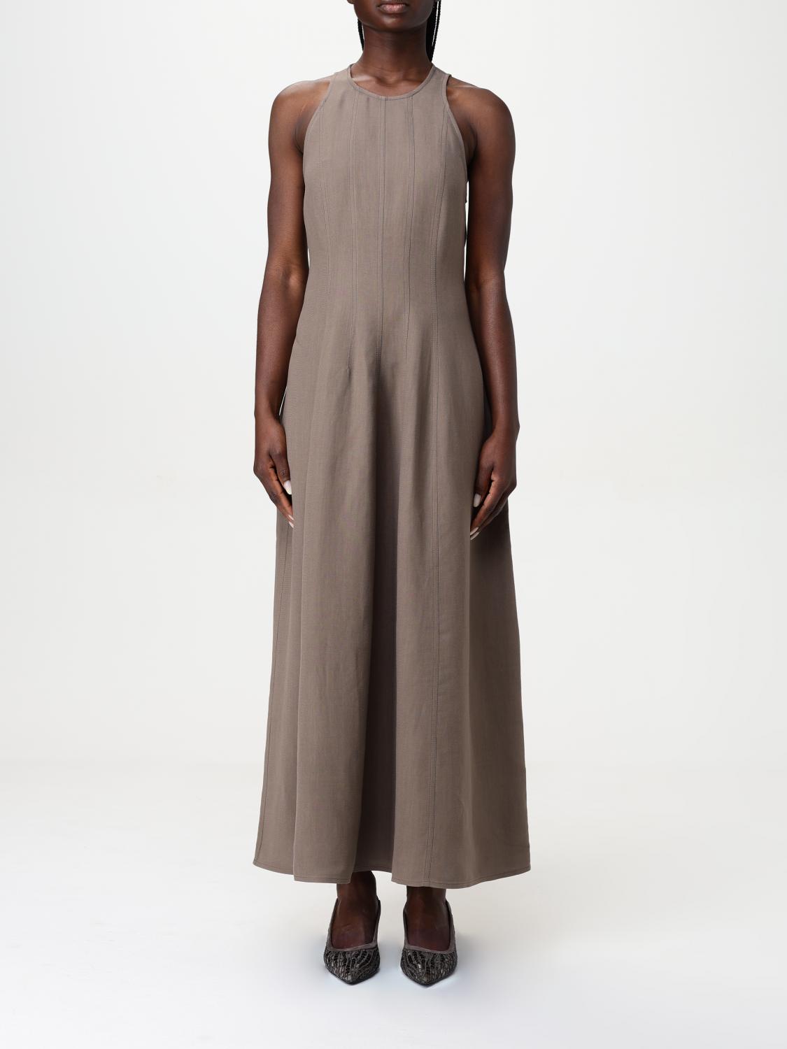 Brunello Cucinelli A-line Dress Dresses In Dark