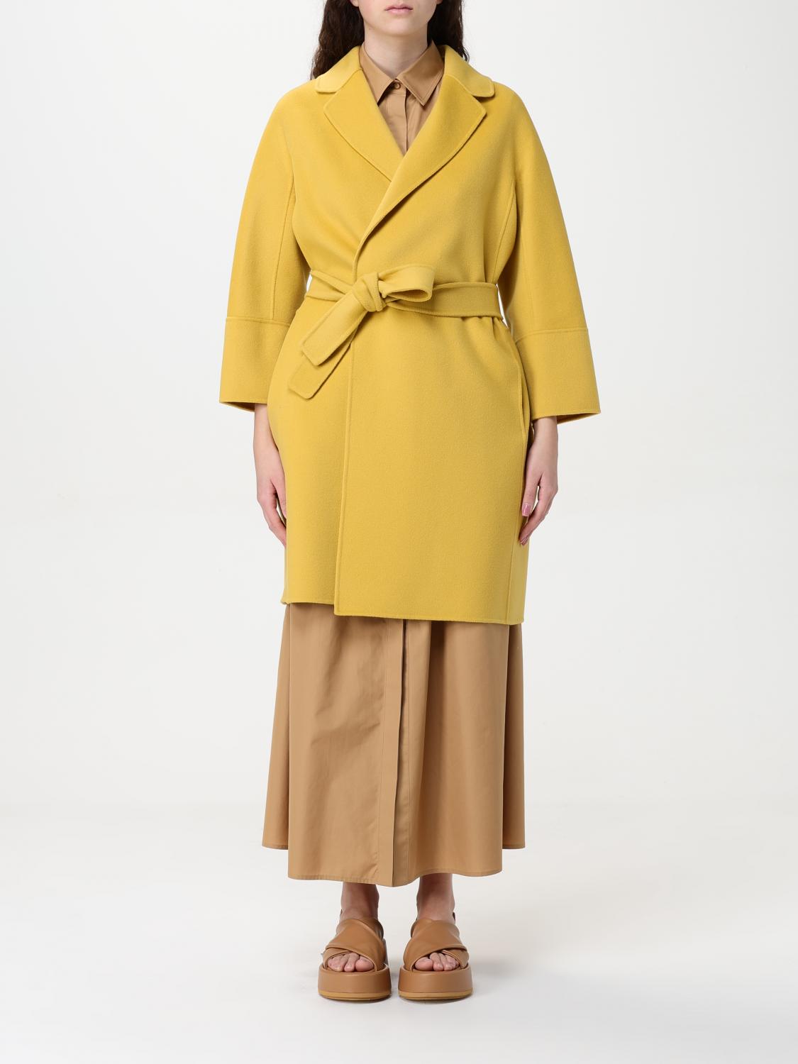 S Max Mara Coat In Yellow