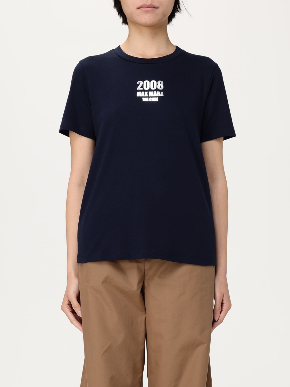 's Max Mara T-shirt Woman In Black