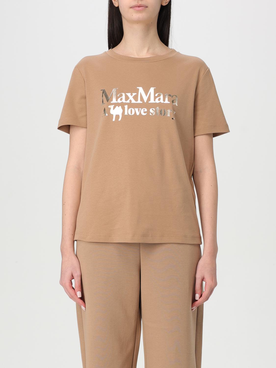 Shop 's Max Mara T-shirt Woman Color Camel