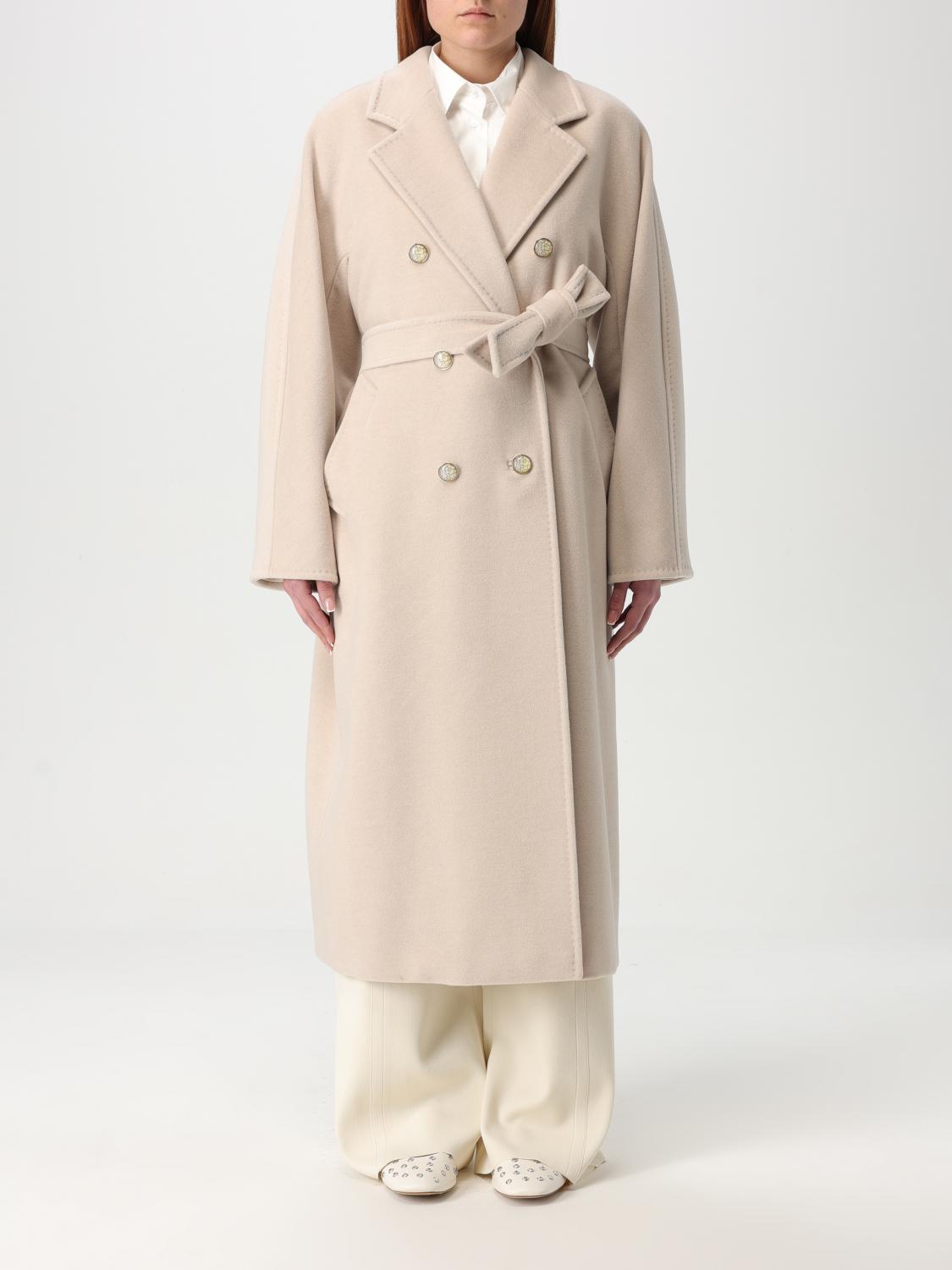 Shop Max Mara Coat Woman Color Sand