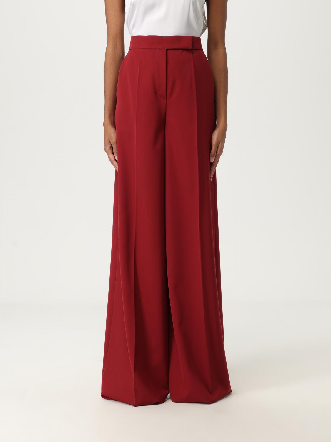 Max Mara Pants Woman Red