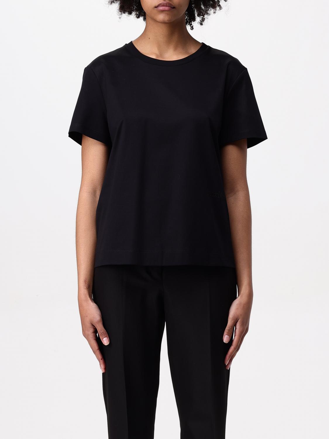 Shop Max Mara T-shirt Woman Color Black