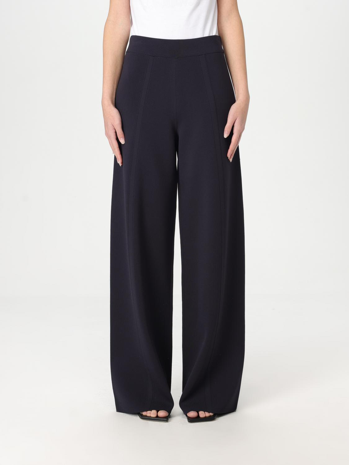 Max Mara Pants "piano Holm Oak" In Navy