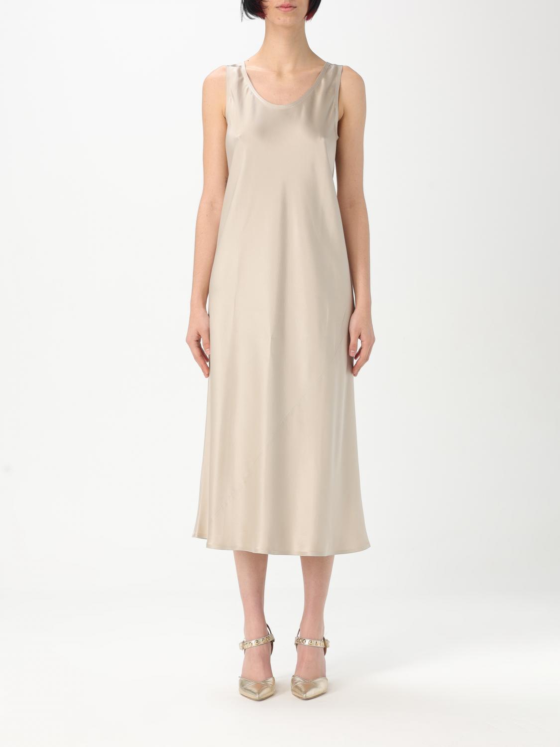 Max Mara Off-white Ares Midi Dress In Brown