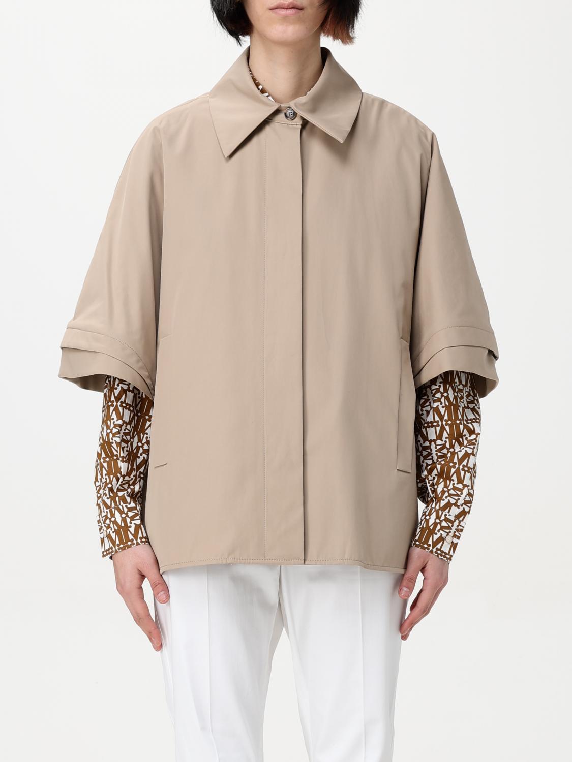 Max Mara Cape Woman Natural In Natural