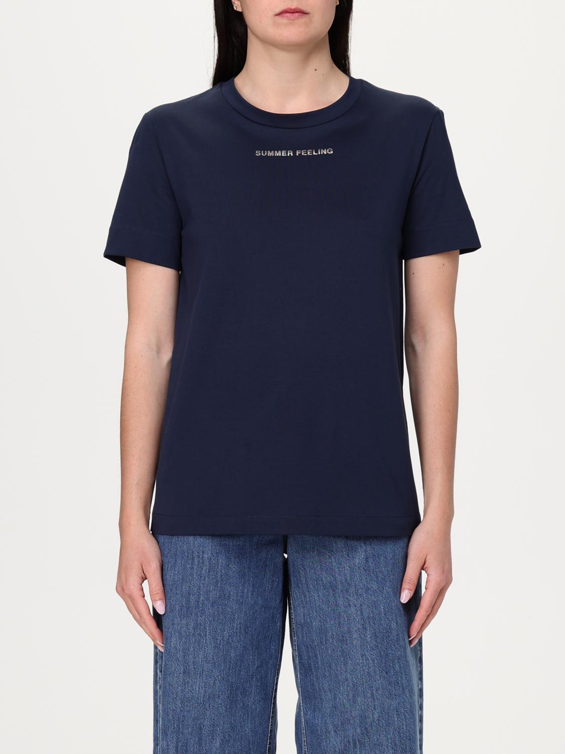 's Max Mara T-shirt Woman In Blue