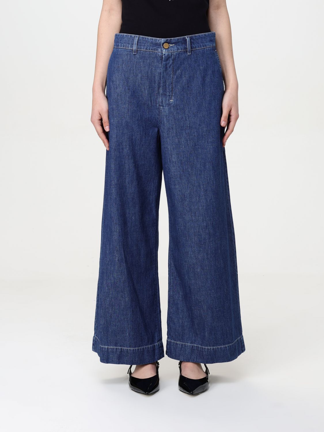 's Max Mara Jeans Woman Color Royal Blue In Royal Blue