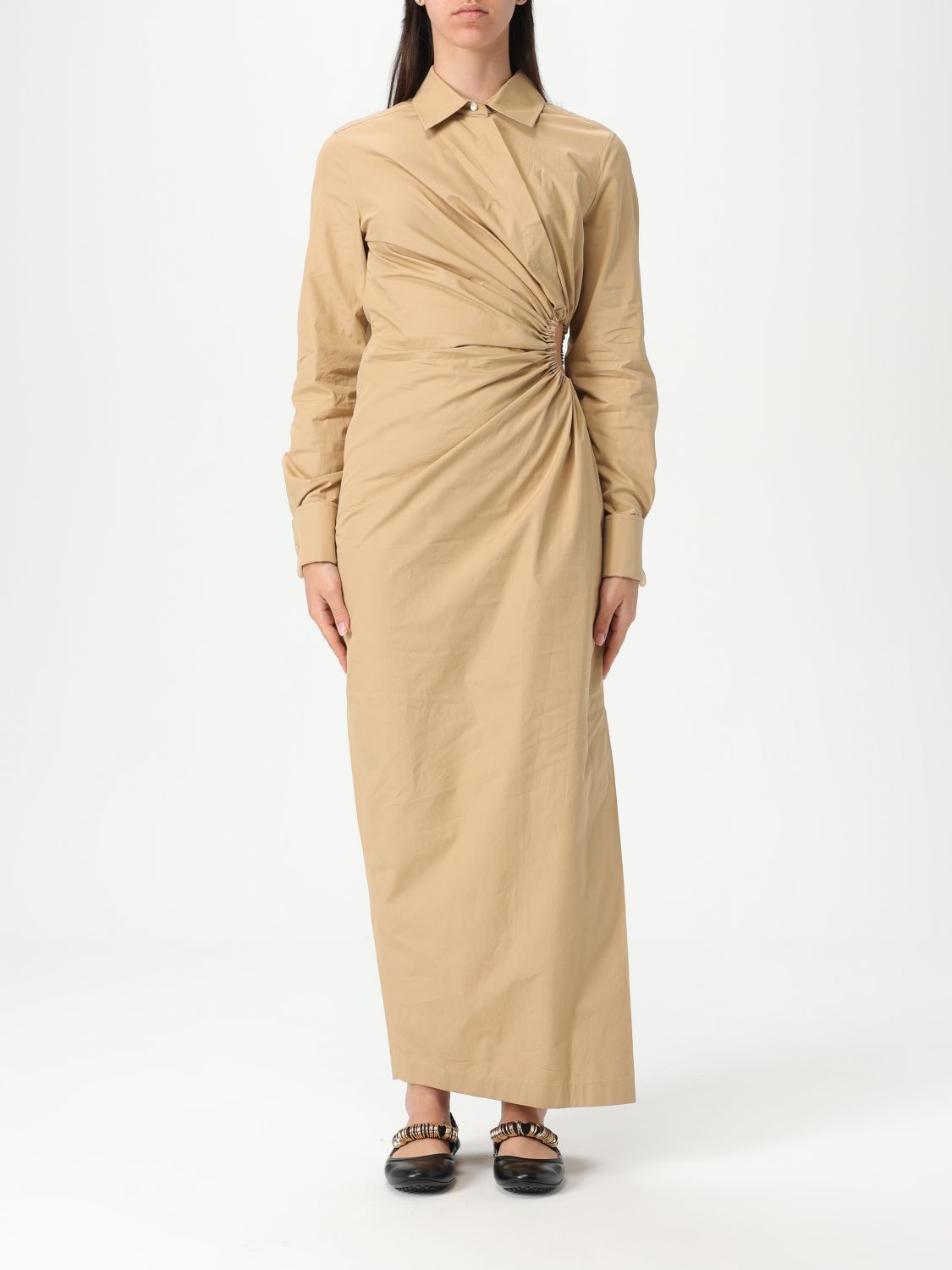 Max Mara Dress Woman Beige In Beige