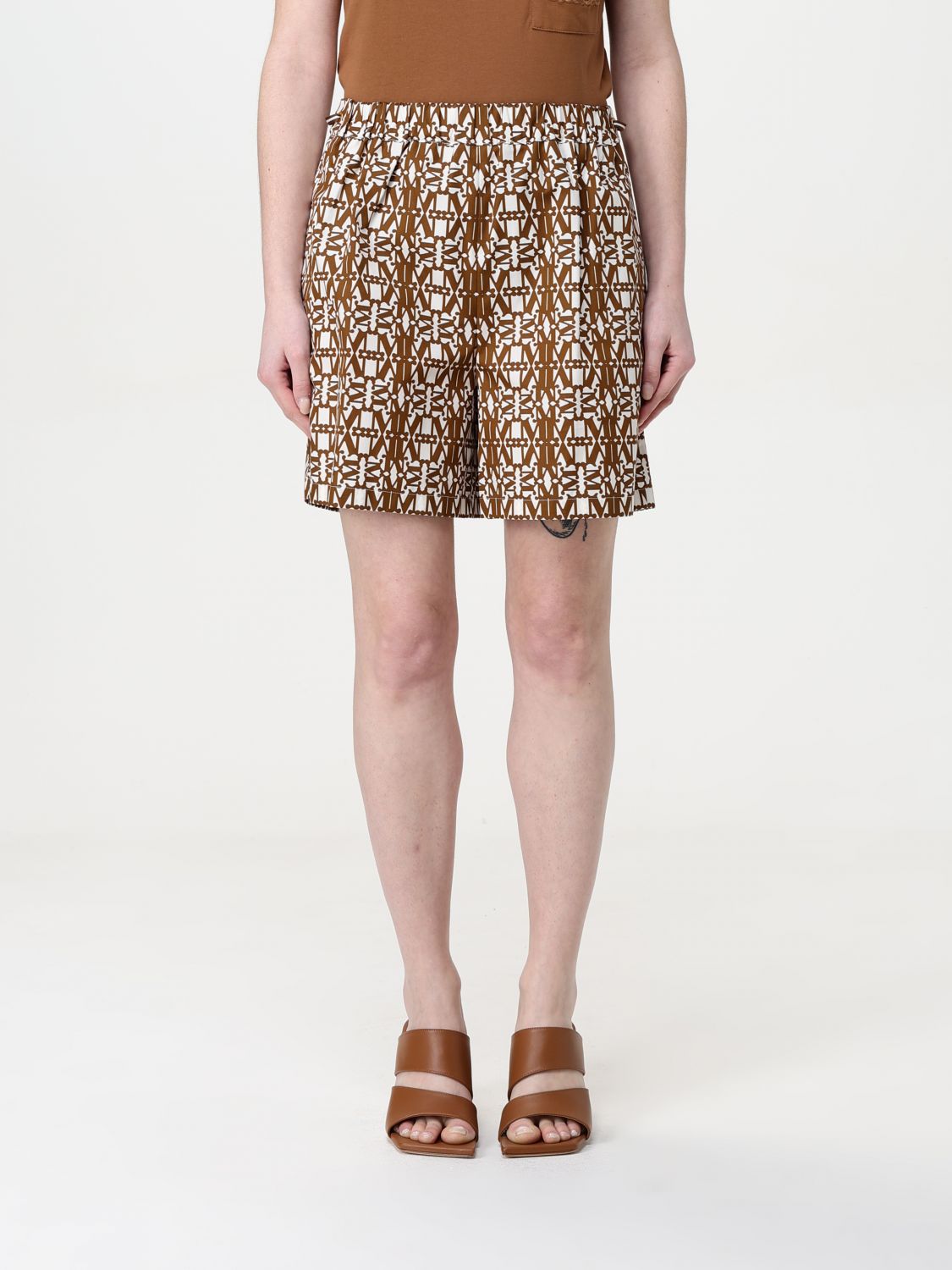 Max Mara Short Woman Tobacco In Tobacco