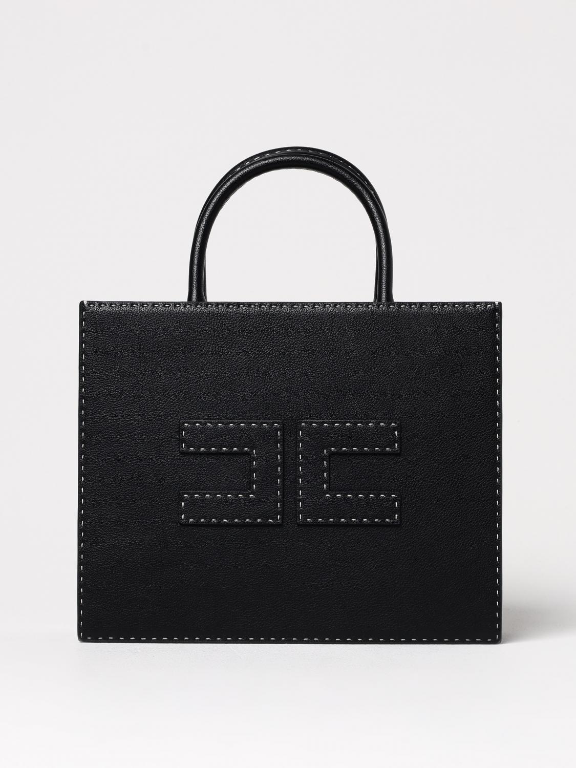 Shop Elisabetta Franchi Handbag Woman Color Black