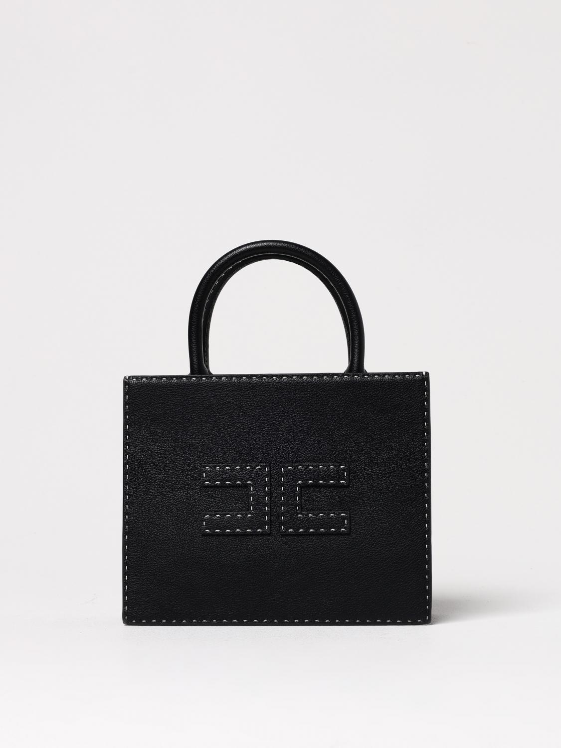 Shop Elisabetta Franchi Handbag Woman Color Black