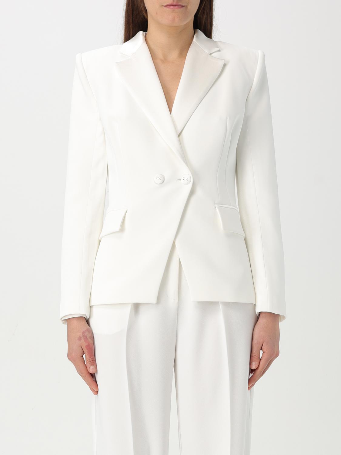 Elisabetta Franchi Blazer Woman Color Ivory In Ivory