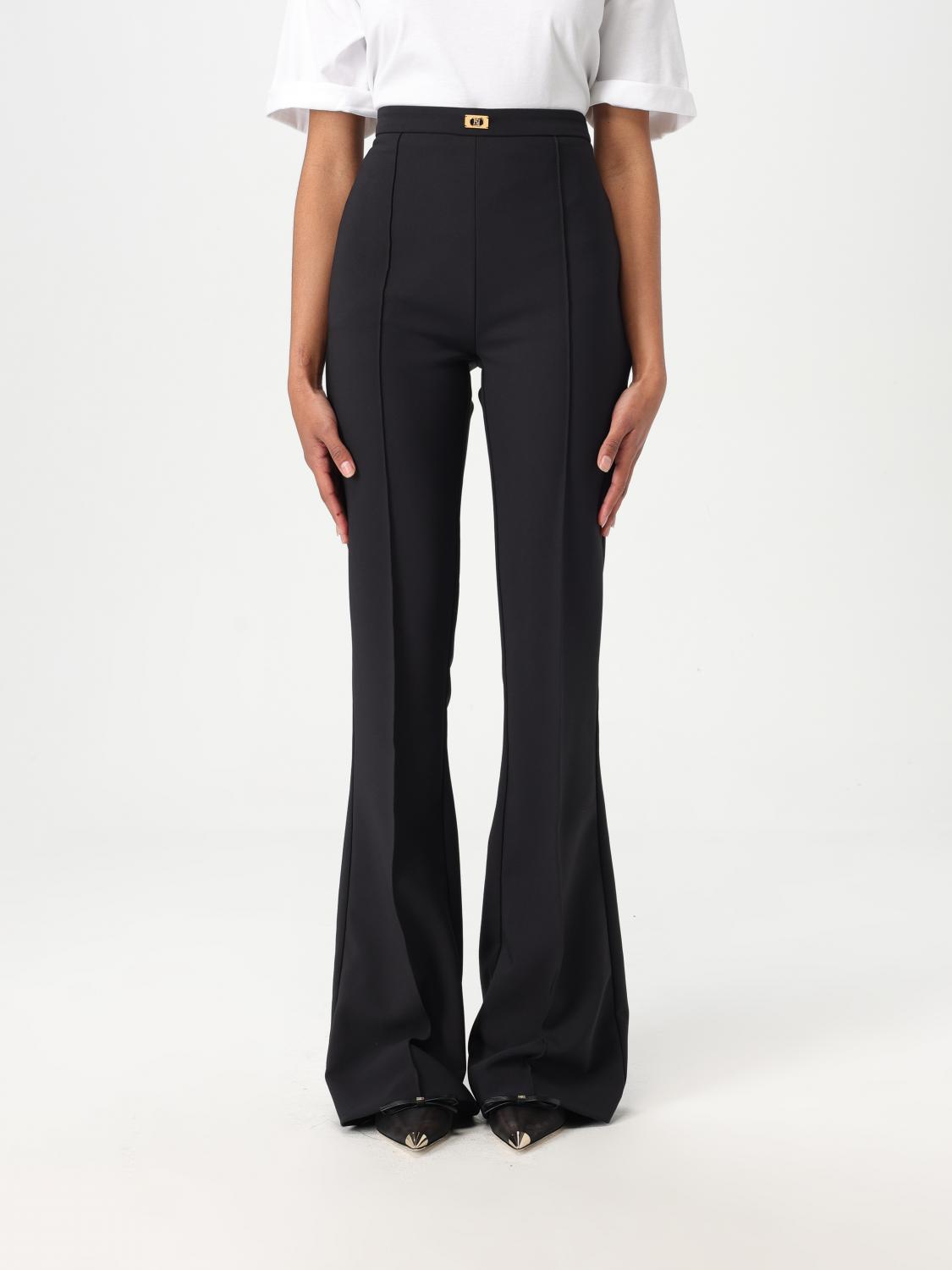 Elisabetta Franchi Pants Woman Color Black In Black