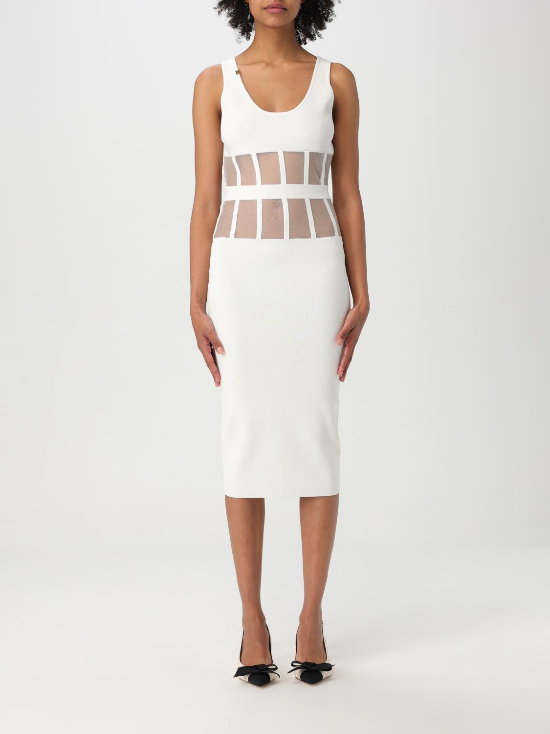 Elisabetta Franchi Dress  Woman Color Ivory In Ivory