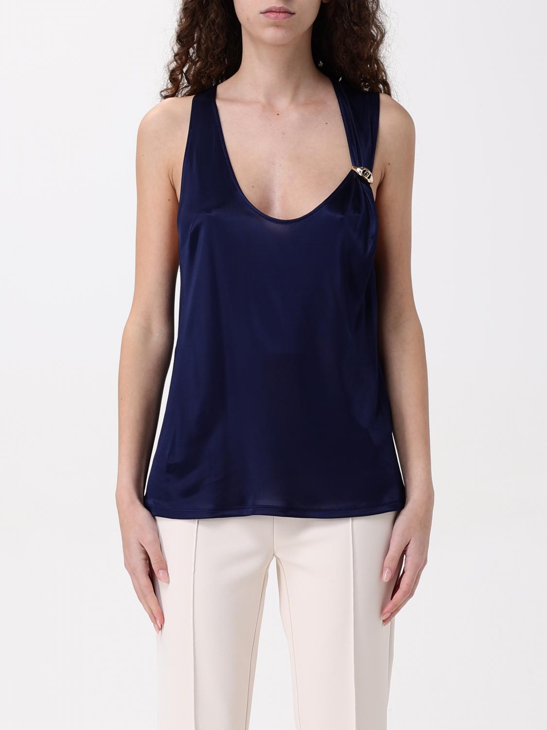 Elisabetta Franchi Top  Woman Color Blue In Blue