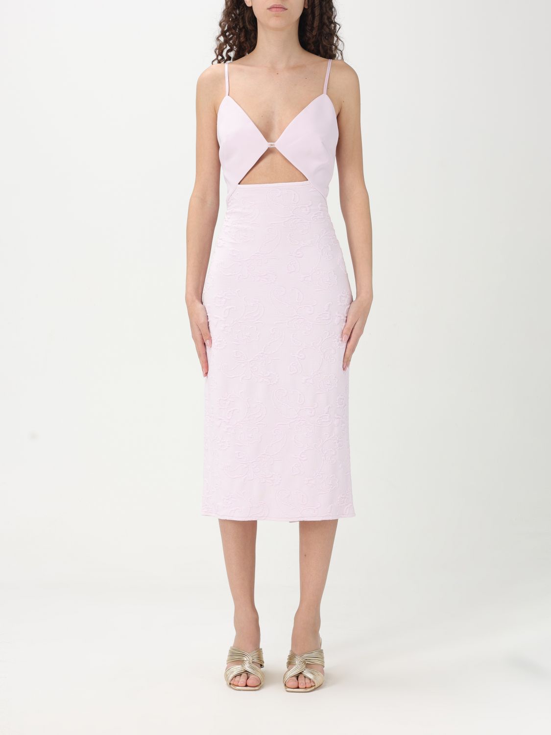 Elisabetta Franchi Kleider Damen Farbe Pink In Schwarz