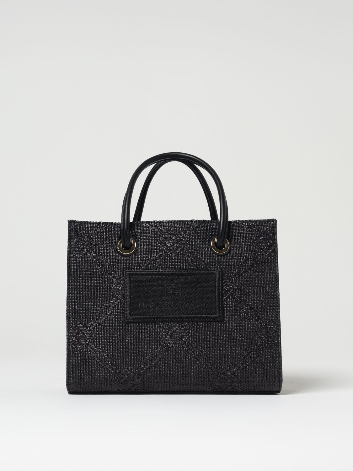 Shop Elisabetta Franchi Shoulder Bag Woman Color Black