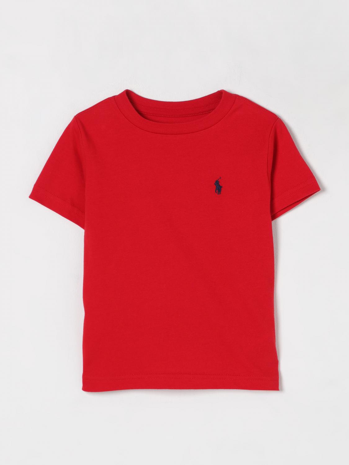 Polo Ralph Lauren Logo Cotton Jersey T-shirt In Rot