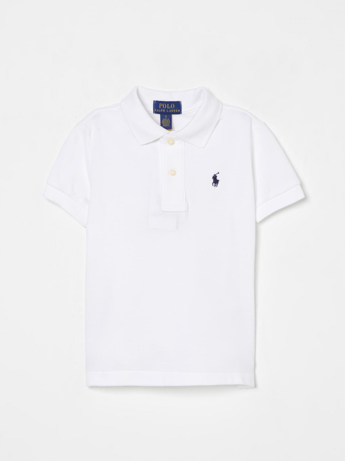 Polo Ralph Lauren White Polo Shirt For Kids With Pony Logo In White