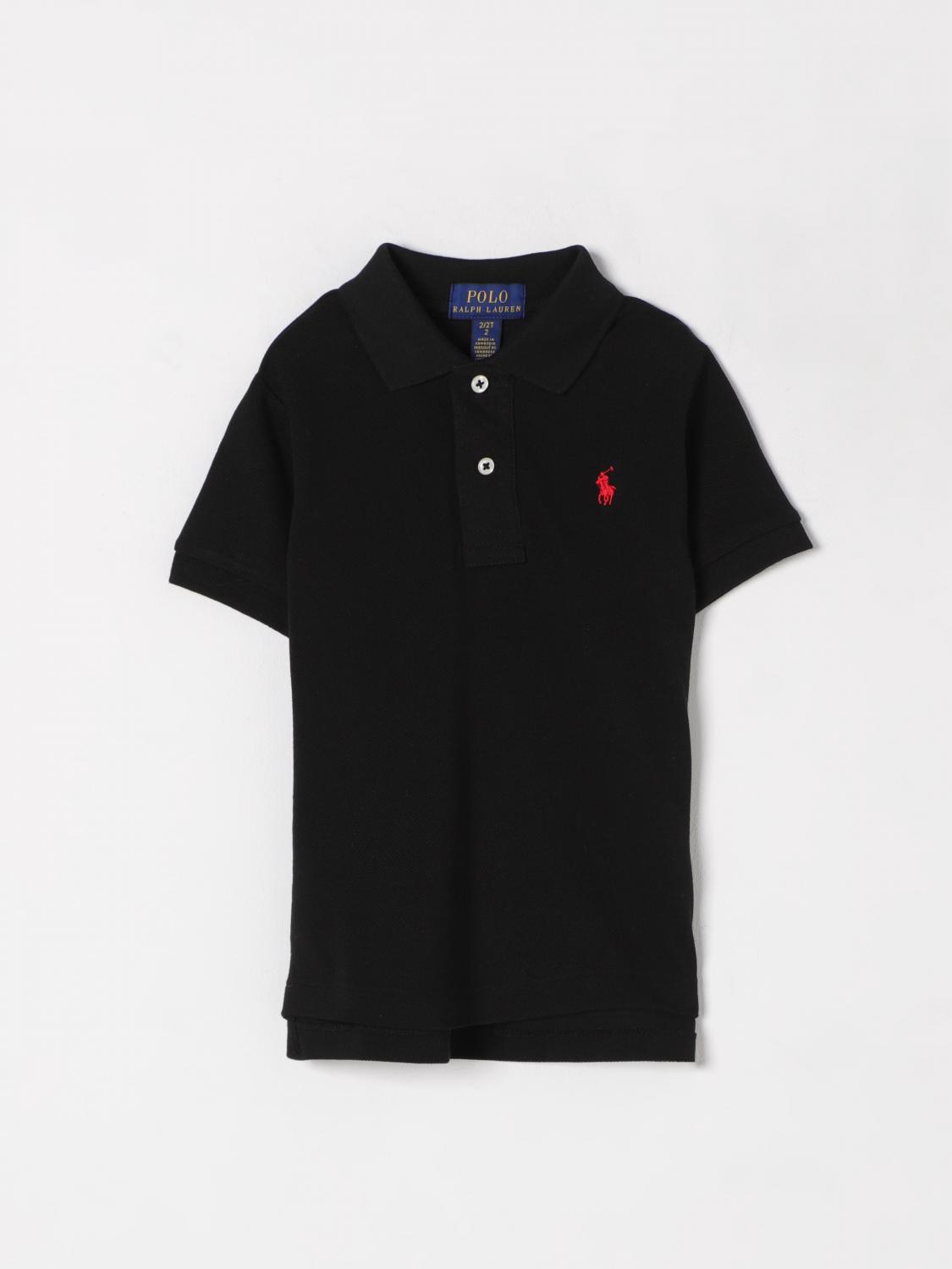 Polo Ralph Lauren Ralph Lauren Boys French Navy Kids Logo-embroidered Cotton Polo Shirt 2-14 Years In Black