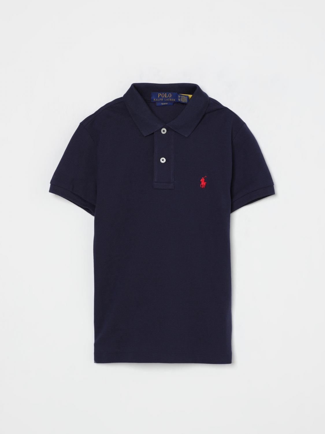 Polo Ralph Lauren Embroidered-logo Polo Shirt In Navy