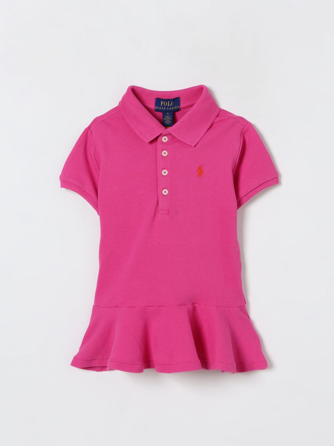 Polo Ralph Lauren Kleid Kinder Farbe Fuchsia In Fuchsia