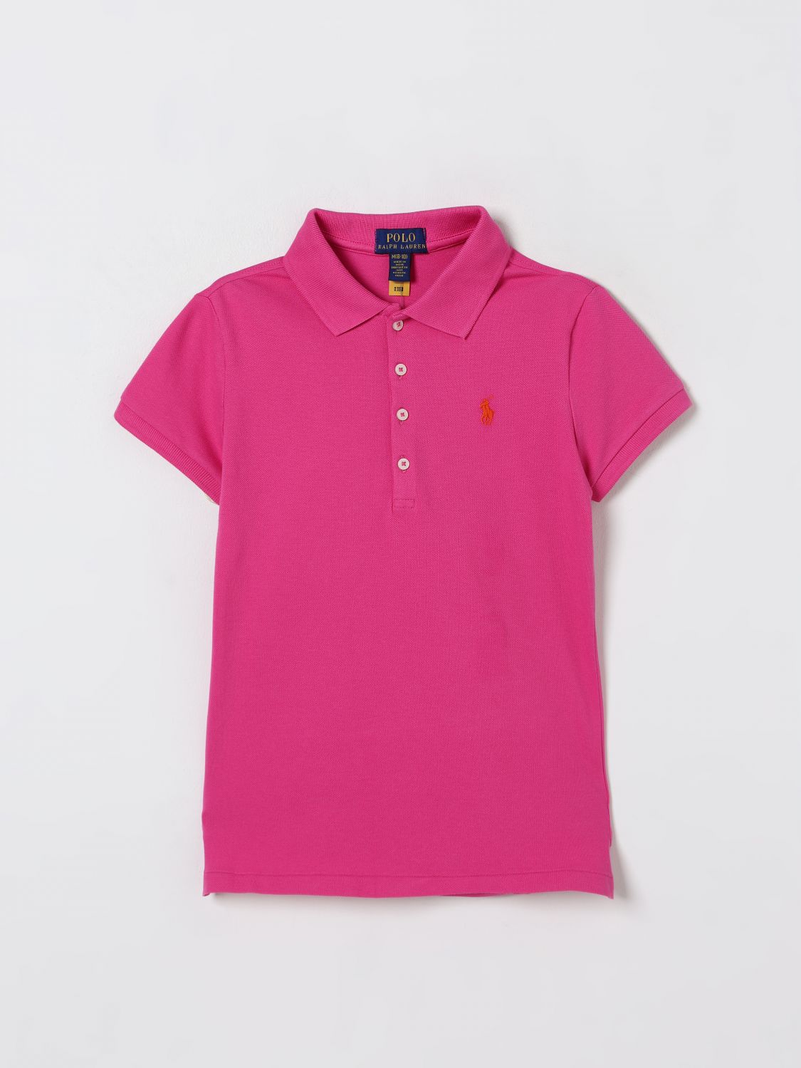 Polo Ralph Lauren Stretch Piqué Polo Shirt In Fuchsia